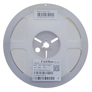 Rolo 5.000x Resistor SMD 3.9M Ohms 0603 0,1W 5% (0603WAJ0395T5E)