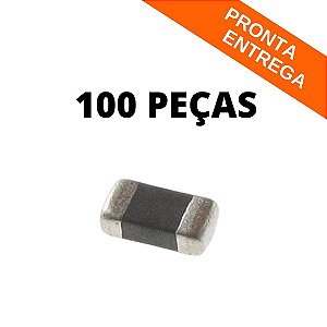 100x Indutor Chip 180nH SMD 0402 Tolerância 5%