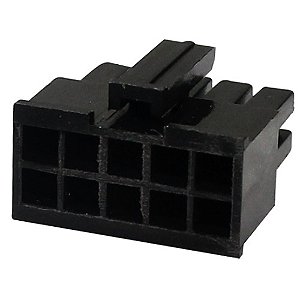 Alojamento Conector Macho 10 Vias 3,0mm Linha Modular