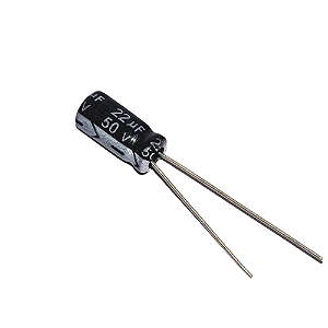 Capacitor Alumínio Eletrolítico 22uF 50V 105°C 5x11