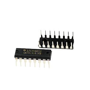 CI SN74LS161AN Família 74LS Counter 4-Bit PTH