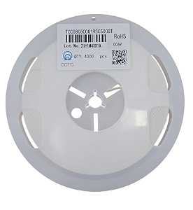 Rolo 4.000 Capacitores SMD MLCC 1.5pF 50V C0G 0805 TCC0805C0G1R5C500BT