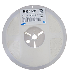 Rolo 4.000x - Capacitor Cerâmico SMD 68nF 50V 0603 10% CL10B683KB8NNNC