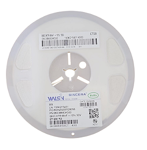 Capacitor MLCC 68nF 50V SMD 10% 0603B683K500 0603 - Rolo 4.000 Peças