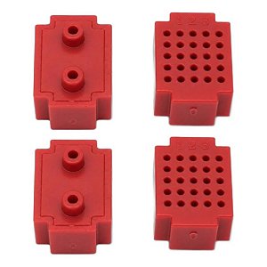 Breadboard Mini 25 Pontos Cor Vermelha para Testes Eletrônicos