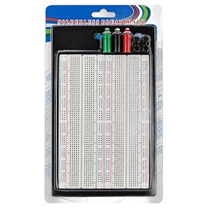 Breadboard 1660 Pontos Sem Solda com Chapa Metálica de Fixação