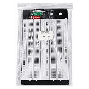 Placa Protoboard 1680 Pontos Solda Zero com Base Metálica