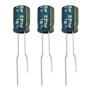 Capacitor Radial 220uF 16V Low ESR 105°C 8x11 Yageo SC016M0220A3F-0811
