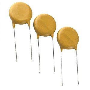 Capacitor Disco Cerâmico 1.5nF 250VAC Classe X1/Y2 AVX 62O152MBFCA