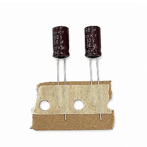 Capacitor Radial 56uF 50V 105°C Baixa Impedância KY