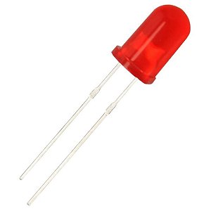 Diodo LED Difuso Vermelho 5mm 500mcd Allcone 05134SR