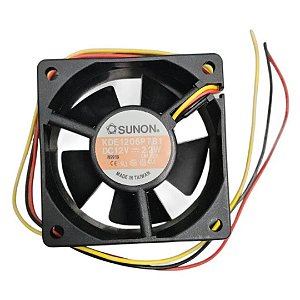 KDE1206PTB1-M - Microventilador 12VDC 2,2W 60x60x25mm com Rolamento