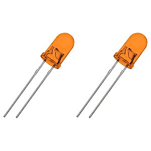 LED THT Laranja 3mm Difuso 20-50mcd Kingbright (L934NT)