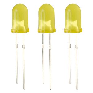 LED Indicador Amarelo 5mm 16mcd Through Hole MIC CLL50531