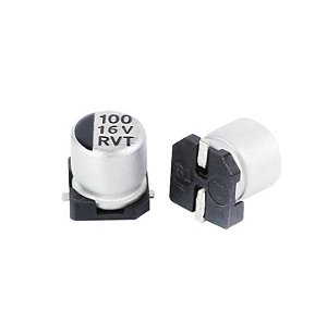 Capacitor SMD 100µF 16V Eletrolítico 6.3x5.4mm