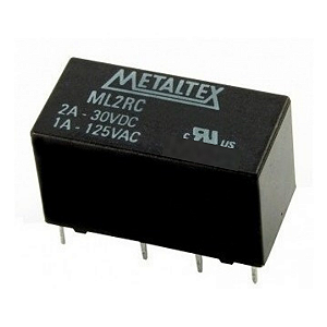 Relé Mini 12VCC 2A 8 Pinos 2 ML2RC2