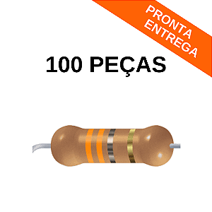 100x Resistor 27,4KΩ 1/4W Precisão 1% Axial PTH