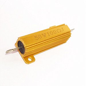 Resistor 100R 50W de Alumínio RX24 Alta Dissipação Térmica