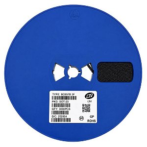 Transistor PNP BC857B SMD SOT-23 45V 100mA (3F) - Rolo 3.000 Peças