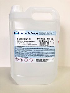 Álcool Isopropílico IPA 99,8% 5000ml Limpeza de Placas PCB