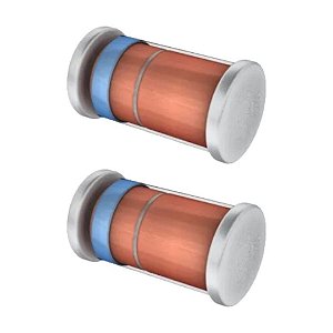 BZV55C33 Diodo Regulador Zener 33V 0,5W 500mW SOD-80 Mini MELF 5%