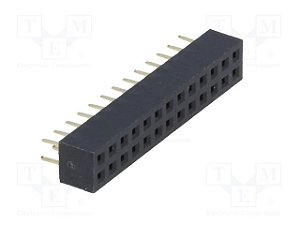 Barra Fêmea Dupla 2x13 26 Pinos 2,00mm DS1026-05-2x13S8BV