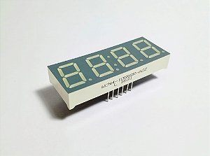 Display de 4 Dígitos LED Vermelho Common Cathode WCN4-1036SR-C11