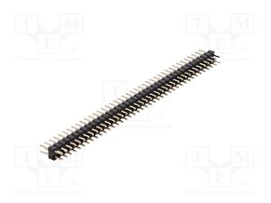 Barra de Pinos Macho Dupla 2x40 2,00mm DS1025-05-2×40P8BV1 para PCB