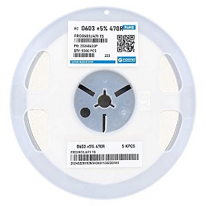FRC0603J471 TS Resistor SMD 470R 0603 5% - Embalagem Tape 5.000 Peças