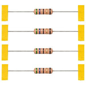 Resistor Axial 56 Ohms 5W 5% PTH DIP de Fio Carbono