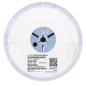 Rolo 4.000x - Capacitores Cerâmicos 10pF 50V 0603 5% CC0603JRNPO9BN100