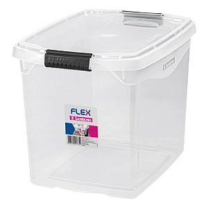 Caixa Plástica Organizadora 11L Transparente Marca Sanremo
