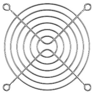 FG-08 - Grade de Proteção Metálica para Cooler Ventilador 80mm