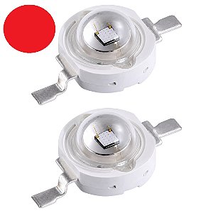 LED Power 3W Vermelho 700mA 2,2V Emissor ProLight PM2B-3LRE-SD