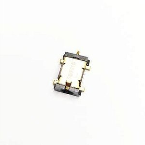 Conector DC Jack SMD 6 Terminais 90 Graus 3,6mm Preto 2DC2008-001111