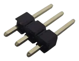 Barra de Pinos 3 Vias Macho 1x3 Passo 2.54mm para PCB