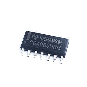 CD4069UBM TI Circuito Integrado Inversor Hexagonal CMOS SMD 14 Pinos