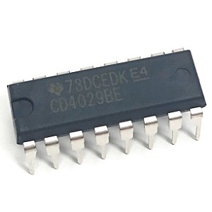 CD4029BE TI Circuito Integrado Contador Presettable Binary/Decade DIP-16