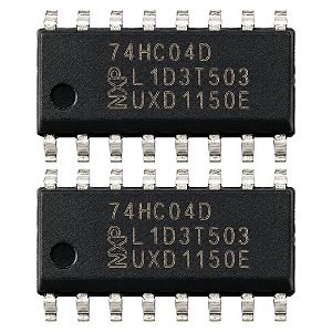 Circuito Integrado Lógico 74HC04D SO-14 SMD Hex Inverter NXP