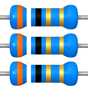 Resistor 39R Ohms Filme Metálico 3W Axial Passo 15mm 5%