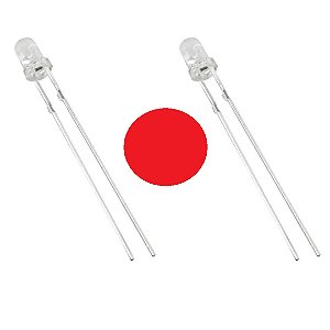 LED Vermelho Transparente 3MM P/N 204-10SURD/S530-A3 Modelo 35W12612DJ