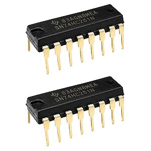 Circuito Integrado Multiplexador SN74HC251N 8-Para-1 DIP-16