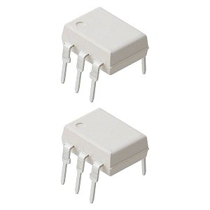 CI Optoacoplador MOC3021M DIP-6 Branco PTH Driver para Triac MOC3021