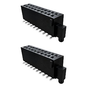 Receptáculo SMD Fêmea 20 Vias 2x10 Pitch 1.27mm (SFC-110-T2-F-D-A)