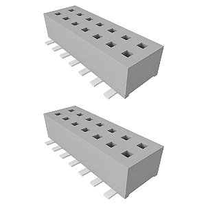 Conector Macho Receptáculo 14 Contatos SMD Passo 1,27mm CLP-107-02-L-D