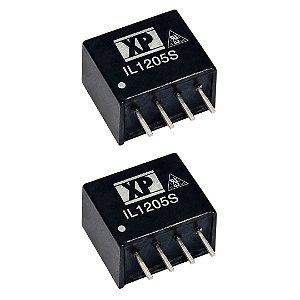 XP Power IL1205S Conversor de Corrente DC-DC Isolado 5V 2W SIP-4