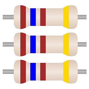 100x Resistor Axial 160 Ohms ±5% 0,25W (1/4W) CR25