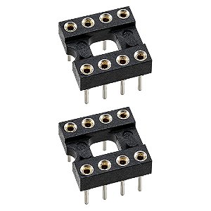 CPT-8 Cromatek Soquete Torneado 8 Vias PTH para CI DIP-8