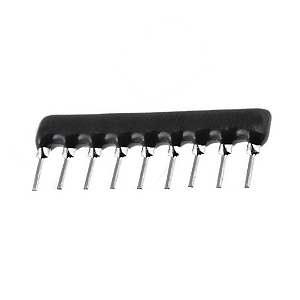 Rede de Resistores 470 Ohms 10 Pinos 2% 1/8W