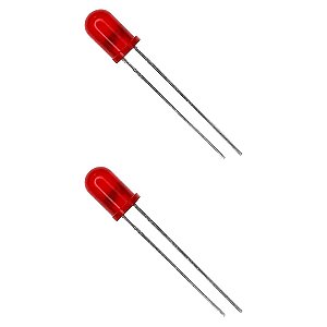 LED Difuso Vermelho 3mm Alto Brilho 80mcd Foryard FYL-3014SRD1A